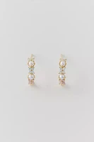 Girls Crew Pink Pearl Hoop Earring