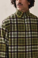 iets frans... Green Check Fleece Jacket