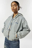 BDG Kelly Zip-Up Hooded Denim Jacket