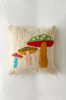 Valley Cruise Press UO Exclusive Trio Of Mushrooms Tufted Throw Pillow