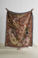 Valley Cruise Press ‘70s Fungal Floral Throw Blanket