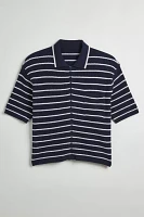 Standard Cloth Nautical Zip-Up Polo Sweater