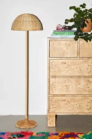 Pierce Arc Rattan Floor Lamp