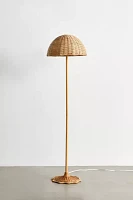 Pierce Arc Rattan Floor Lamp