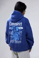 UO Navy Connect With Nature Hoodie Sweatshirt