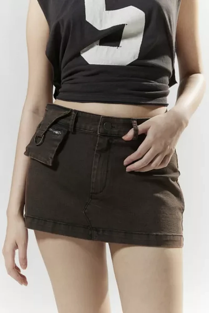 Miaou UO Exclusive Mac Denim Micro Mini Skirt