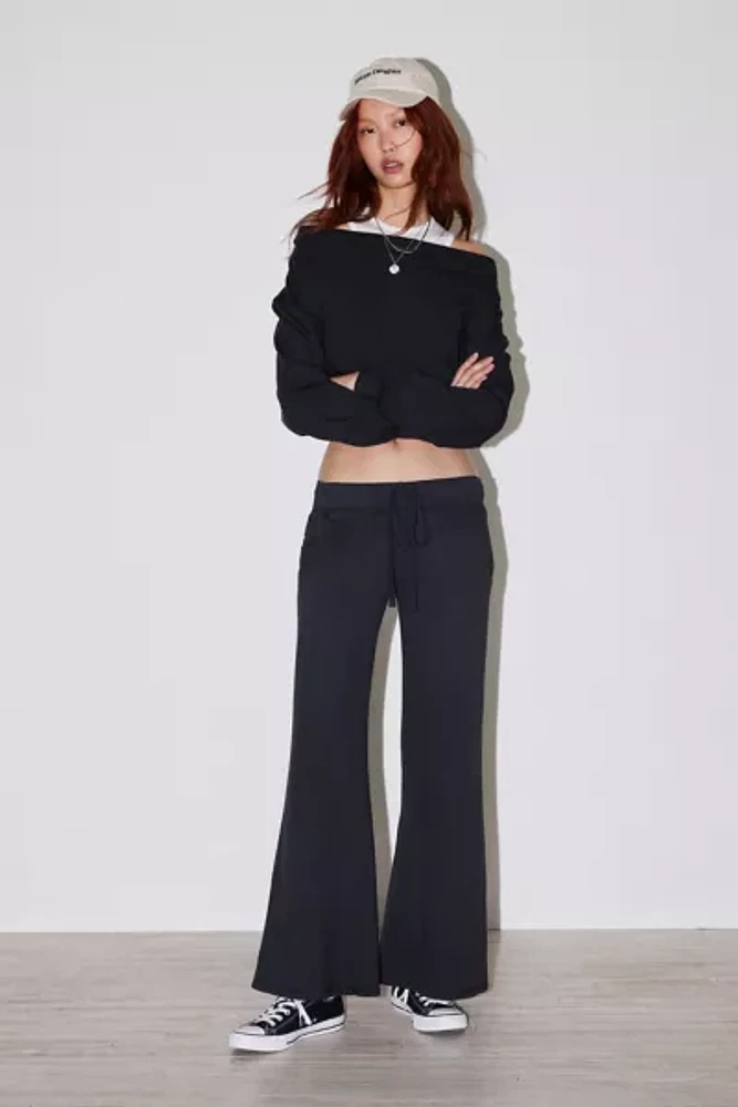 Out From Under Bubble Hem Cropped Sweatshirt