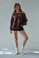 Out From Under Imani Oversized Off-The-Shoulder Sweatshirt