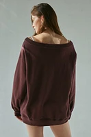 Out From Under Imani Oversized Off-The-Shoulder Sweatshirt