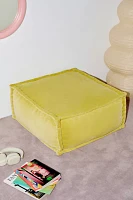 Evelyn Velvet Bean Bag Ottoman