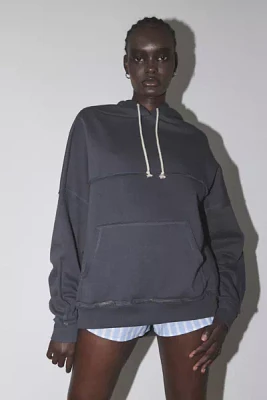 Out From Under Raw Edge Oversized Hoodie Sweatshirt