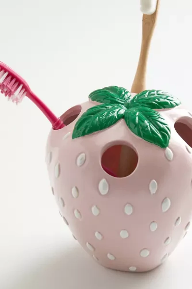 Strawberry Toothbrush Holder