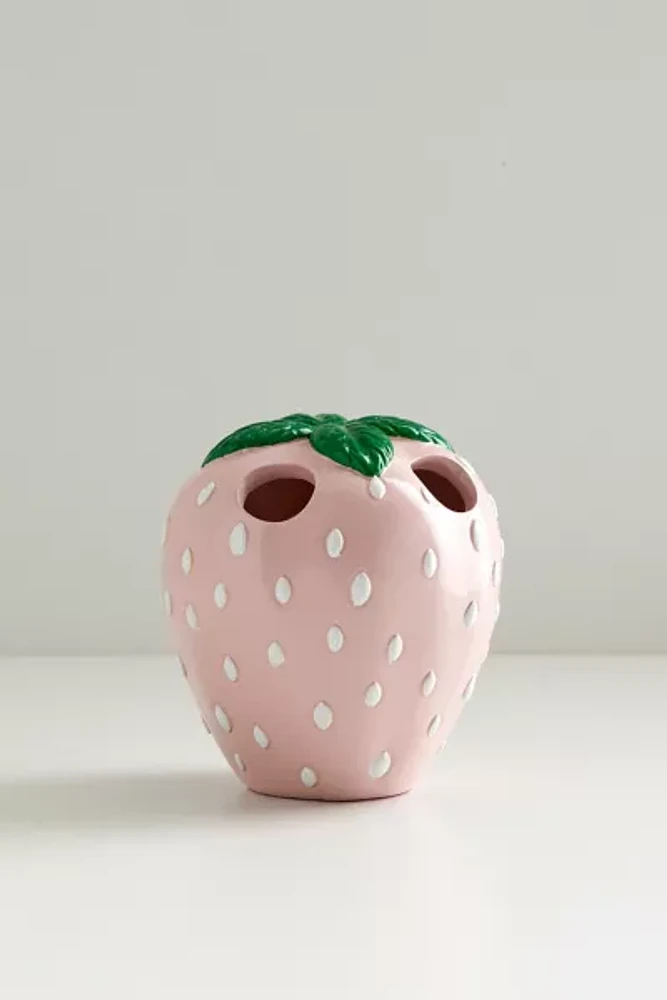 Strawberry Toothbrush Holder