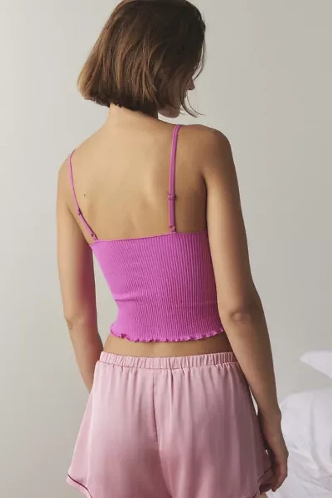 Out From Under Aurelia Seamless Cropped Ribbed Cami