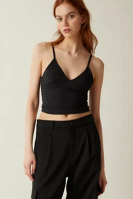 Out From Under Je T'aime Mesh Cropped Cami