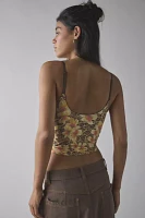 Out From Under Je T'aime Mesh Cropped Cami