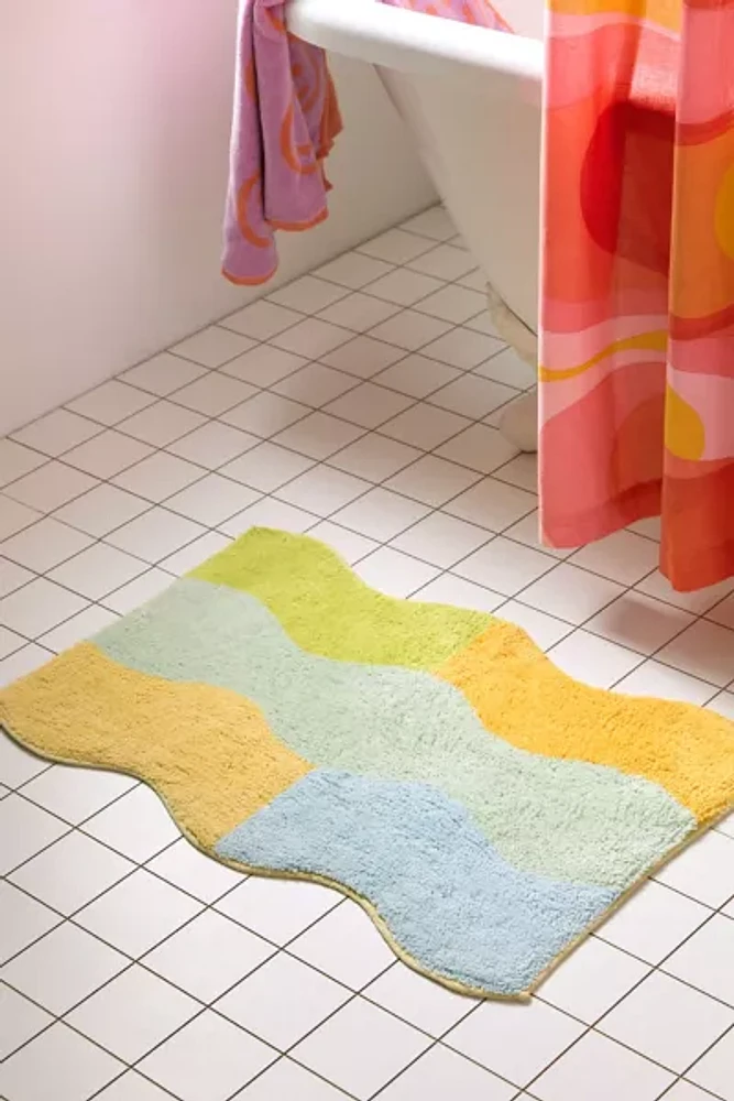 Everette Swirl Bath Mat