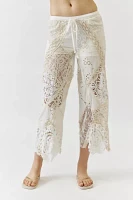 Kimchi Blue Heather Embroidered Lace Pull-On Pant