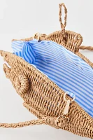 Kimchi Blue Fish Woven Straw Baguette Bag