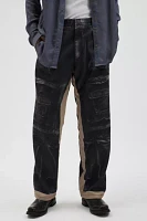Diesel Schulz Printed Jean Pattern Paneled Pant