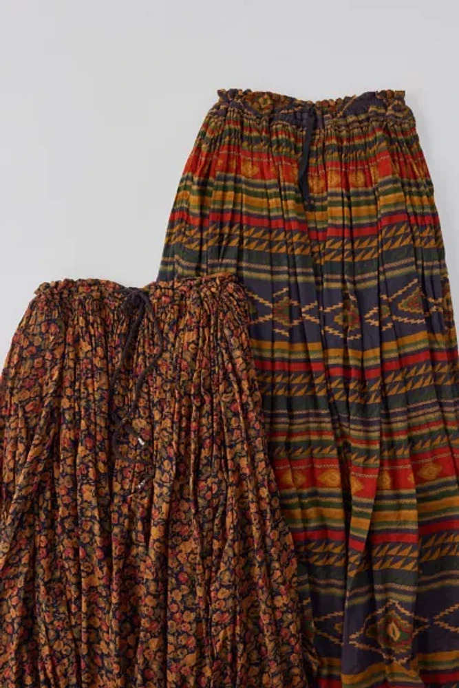 Urban Renewal Remade Overdyed Gauze Midi Skirt