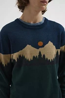 KAVU Highline Pattern Crew Neck Sweater