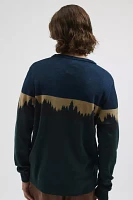 KAVU Highline Pattern Crew Neck Sweater