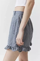 Urban Renewal Remade Checkered Ruffle Short