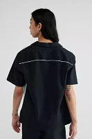 UO Paneled Seersucker Bowling Shirt