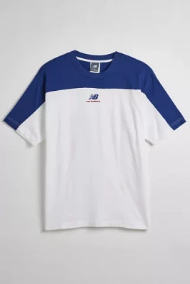 New Balance Piping Colorblock Logo Graphic Tee