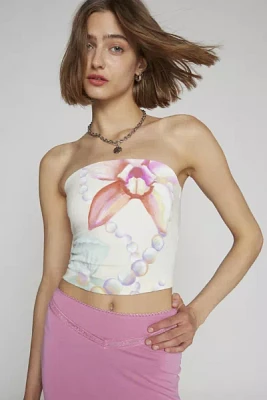 Kimchi Blue Orchid & Pearl Graphic Tube Top