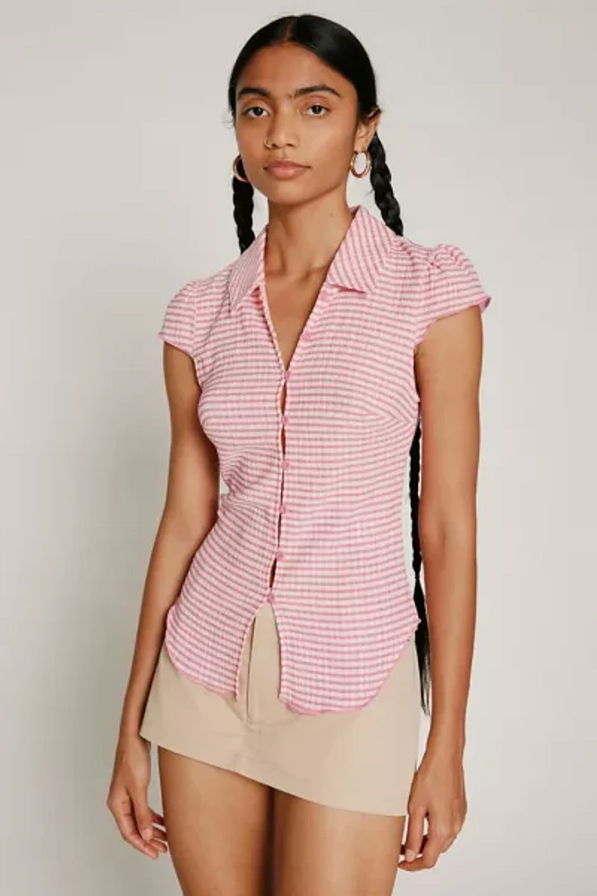 Kimchi Blue Allegra Gingham Button-Up Shirt