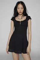 UO Blair Eyelet Mini Dress