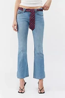 Urban Renewal Vintage Y2K Flare Denim Jean With Tie Belt