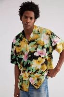 Urban Renewal Remade Bleached Tropical Button-Down Shirt