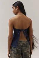 BDG Santa Cruz Open-Back Denim Tunic Tube Top