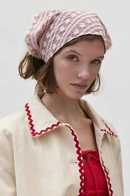 Daisy Gingham Headscarf