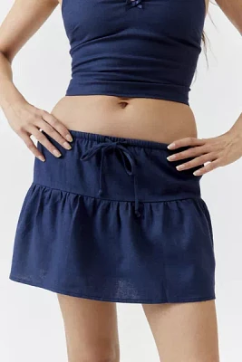 Urban Renewal Made LA EcoVero™️ Linen Seamed Mini Skirt