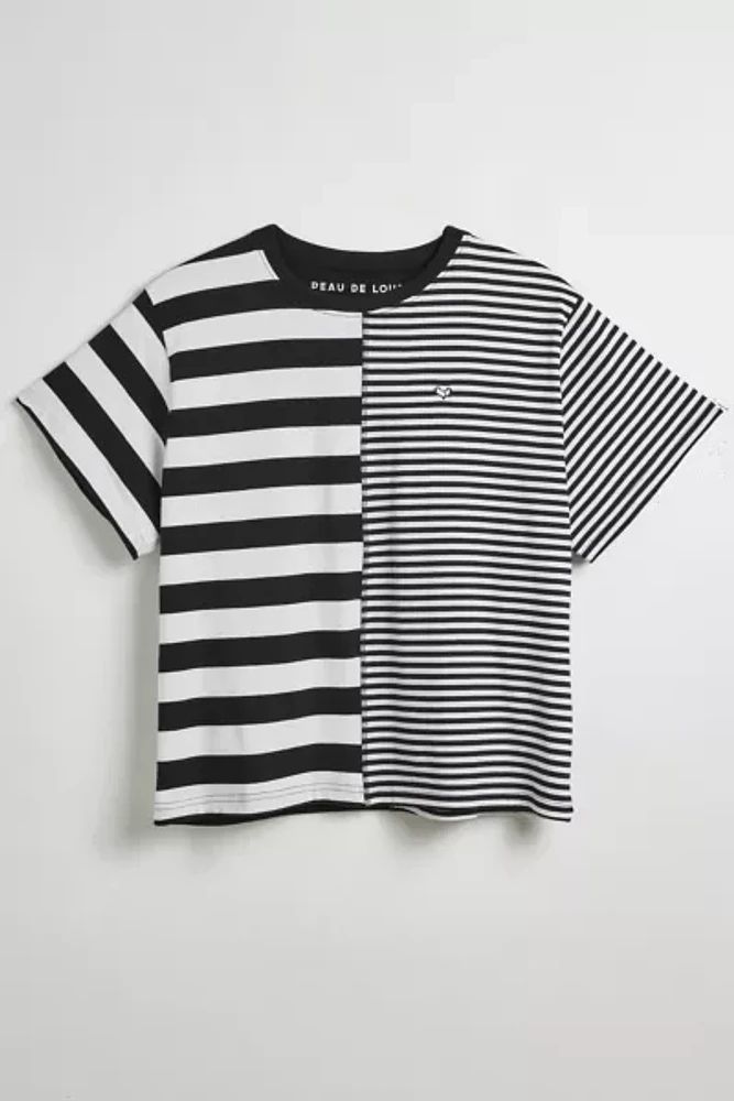 Peau De Loup X Tegan And Sara Foundation UO Exclusive Spliced Striped Tee