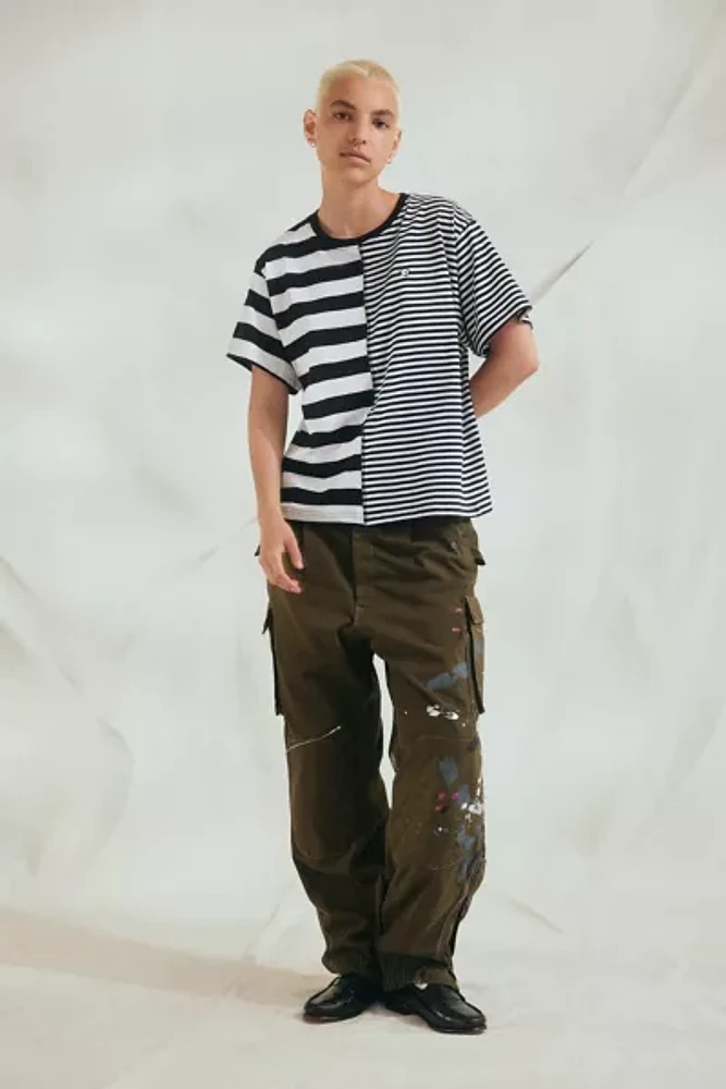 Peau De Loup X Tegan And Sara Foundation UO Exclusive Spliced Striped Tee
