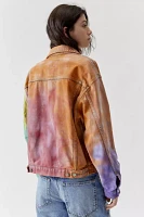 Urban Renewal Remade Rainbow Dye Denim Jacket