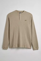 New Balance Waffle Knit Long Sleeve Henley Tee