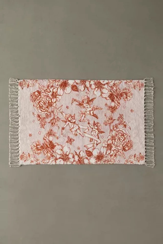 Cherub Toile Printed Rug