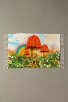Mushroom Digital Printed Chenille Rug
