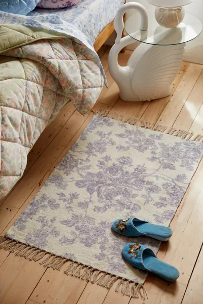 Toile Digital Printed Chenille Rug