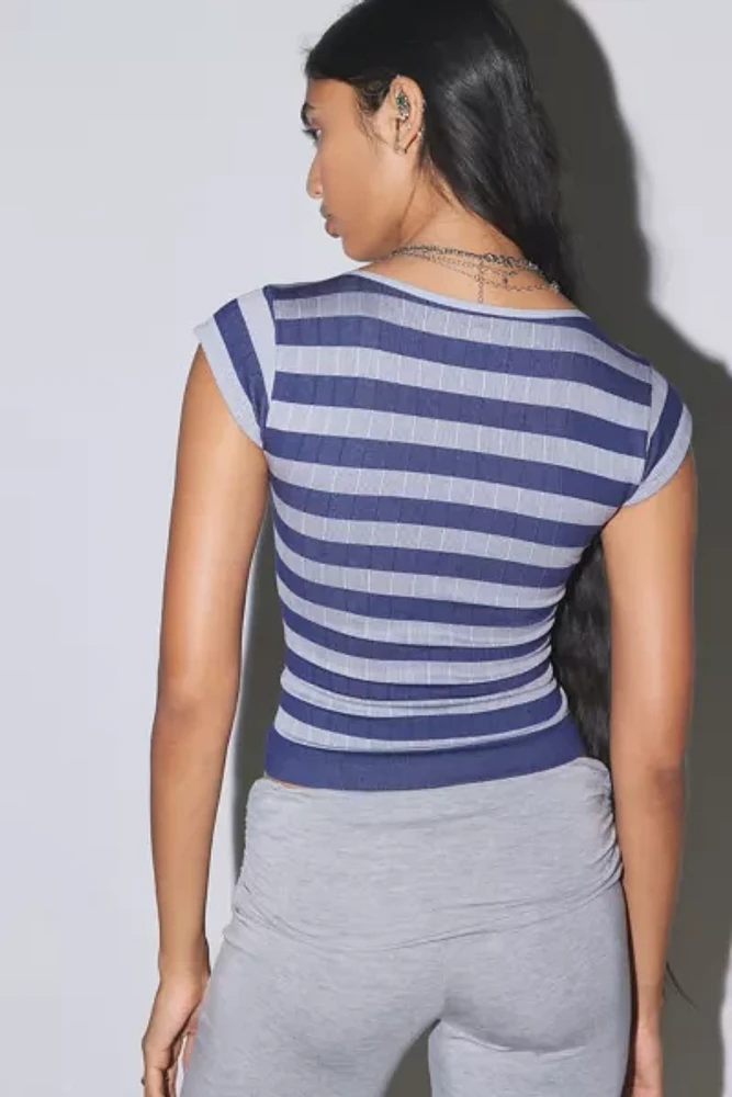 Out From Under Seamless Striped Tee