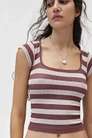 Out From Under Seamless Striped Tee