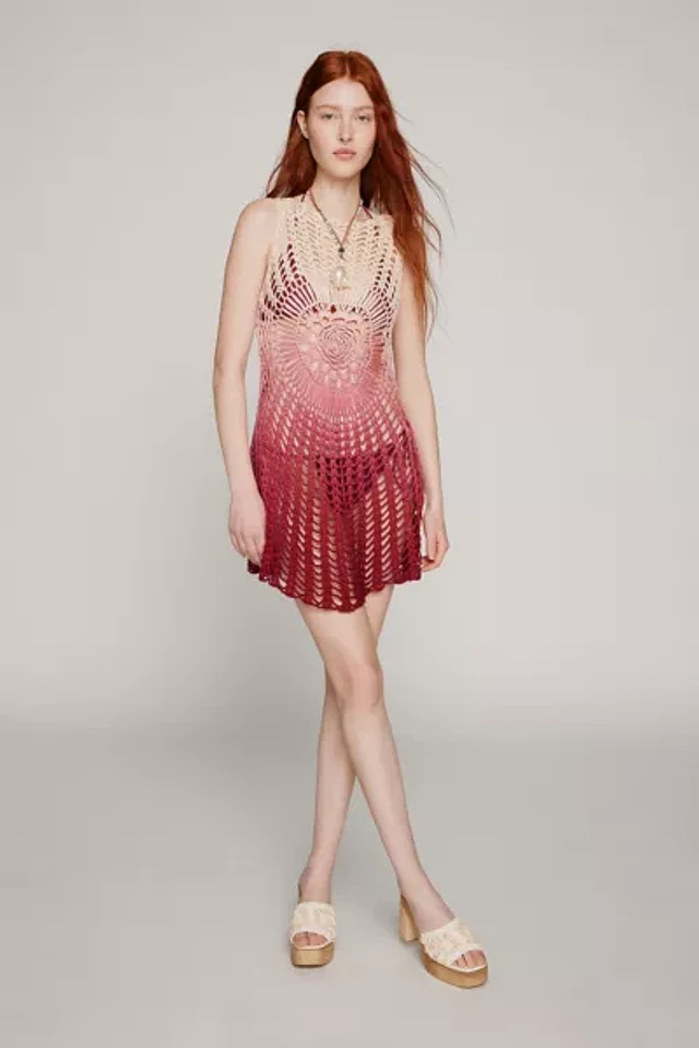 kimchi blue pink dress Kimchi Blue Suki Checked Midi Dress in Pink
