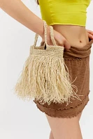 Kimchi Blue Fringe Raffia Mini Bag