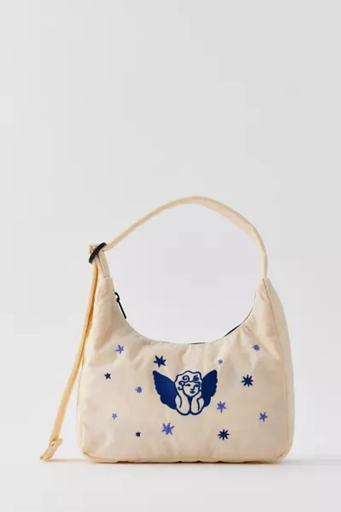 BAGGU UO Exclusive Cherub Embroidered Mini Nylon Shoulder Bag